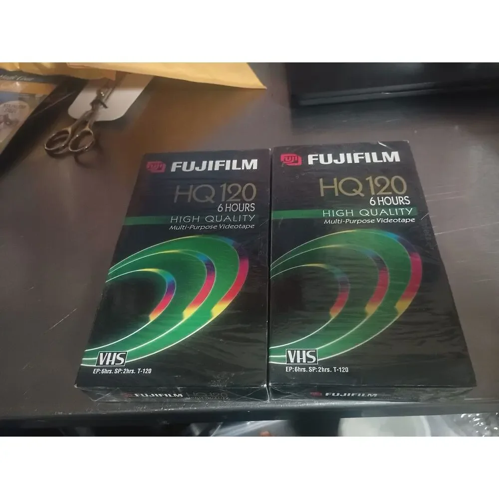Lot Of 2Fujifilm HQ T-120 Blank VHS Tape